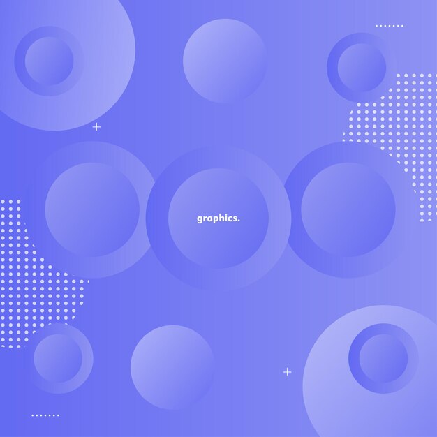 bright purple background with abstract circles modern concept