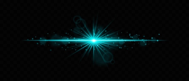 Bright teal light burst with radiant beams and particle effects on a dark background Perfect for scifi themes futuristic designs glowing transitions and dynamic neon effects