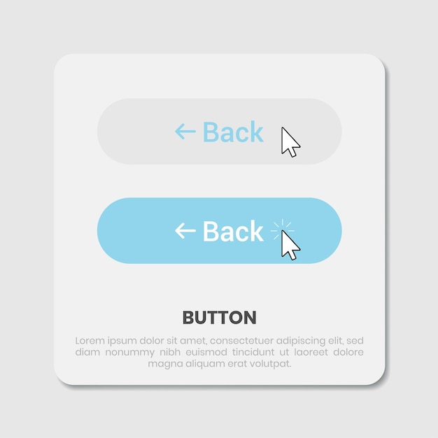 Bright theme button design for user interface