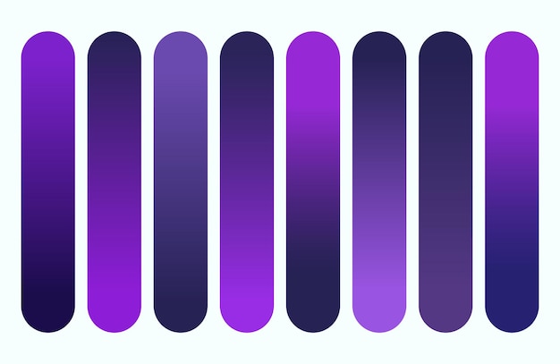 Bright vibrant set of gradients background