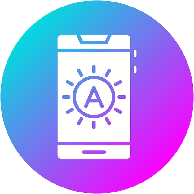 Brightness Auto vector icon Can be used for Mobile UI UX iconset