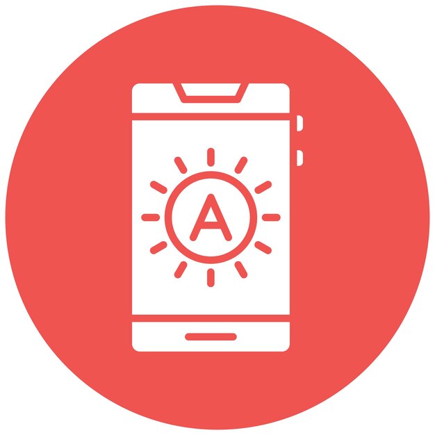 brightness auto vector illustration style