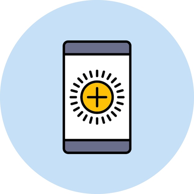 Brightness High Flat Illustration