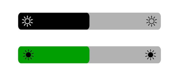 brightness slider graphic symbol range scroll bar in web form online application isolated slider icon in vector graphic flat