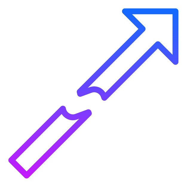 Broken Arrow Vector Illustration