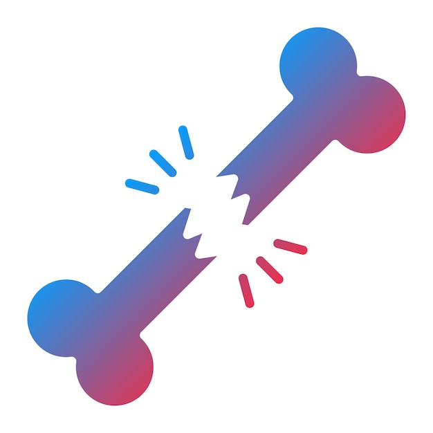 Broken Bone icon vector image Can be used for Medicine