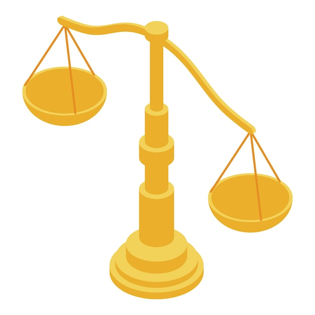 Broker balance icon Isometric of broker balance vector icon for web design isolated on white background