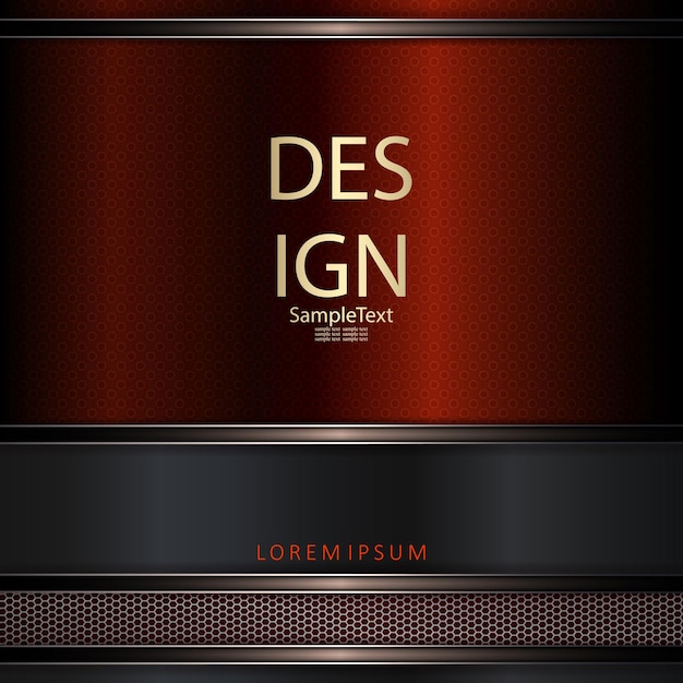 Brown and gray abstract design with mesh frame