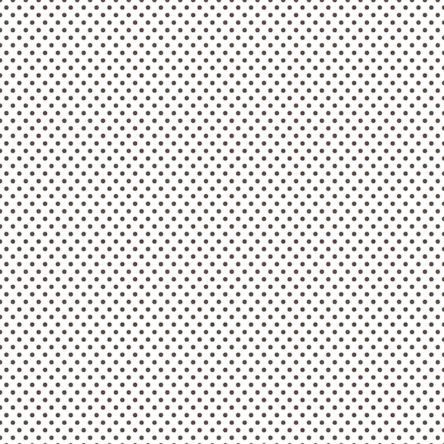 brown Dots seamless pattern black and white isolated on white background Polka dot pattern Mono
