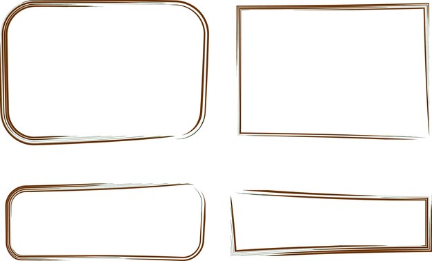 brown original design frames set