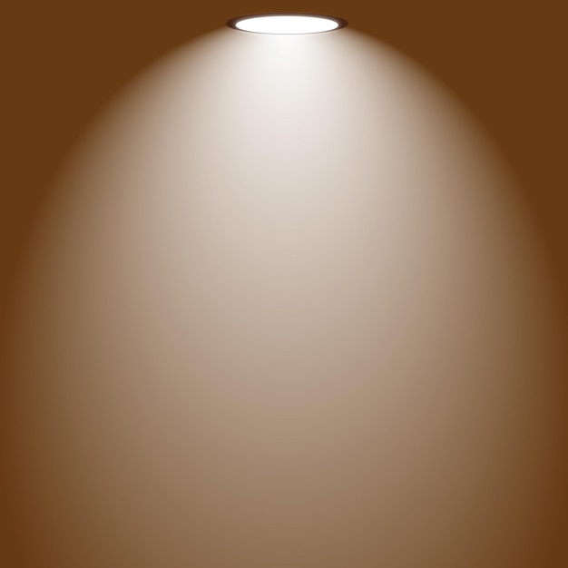 Brown Spotlight Vector Light Bulb Background