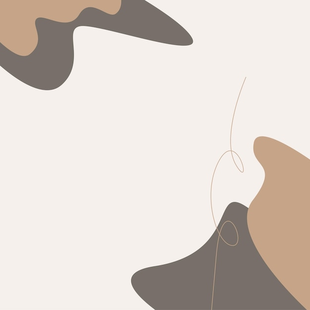 Brown Warm Color Background Playful Organic Design