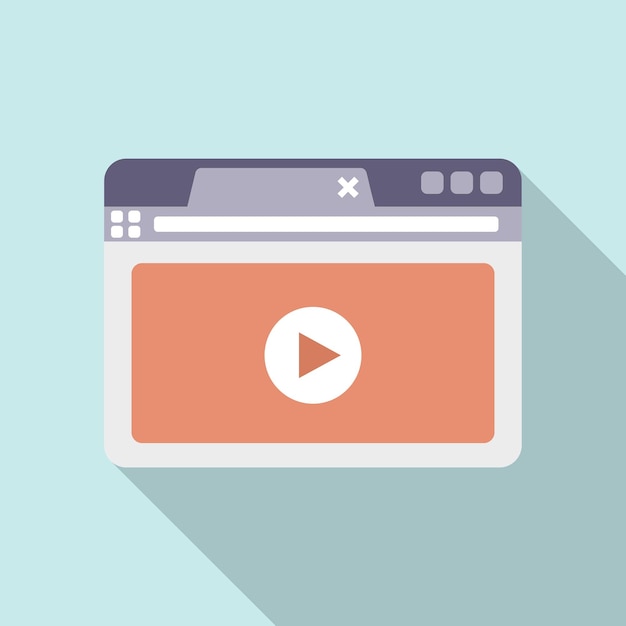 browser bar icon flat vector internet window web frame
