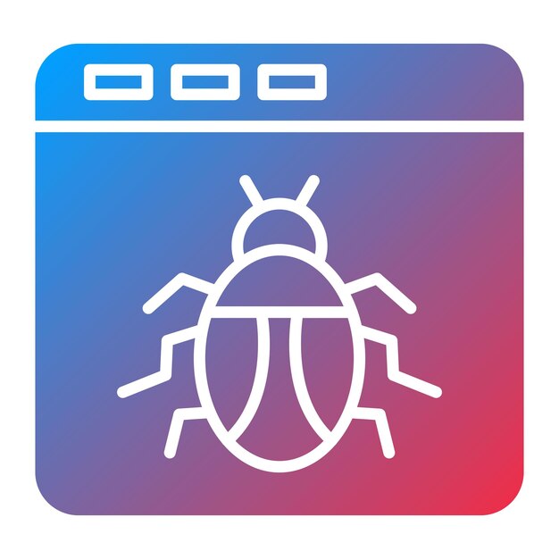 browser hacked icon vector image can be used for protection and security