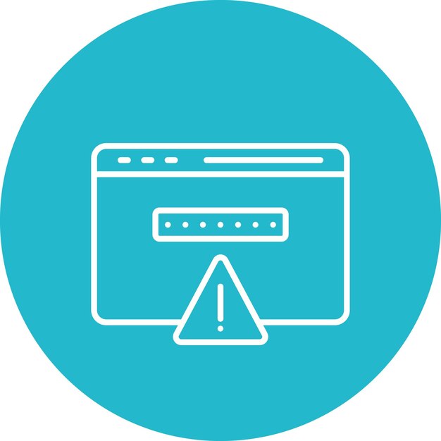 Browser Hacked Vector Illustration Style