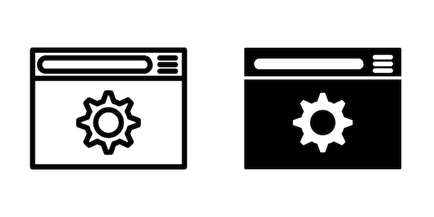 Browser icon design template