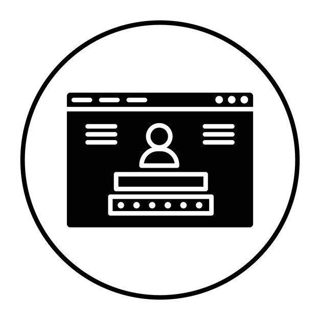 Browser Login Icon