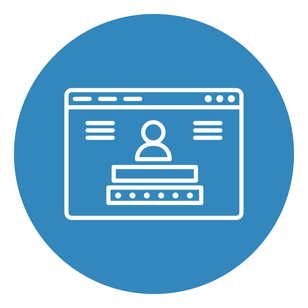 Browser Login Icon