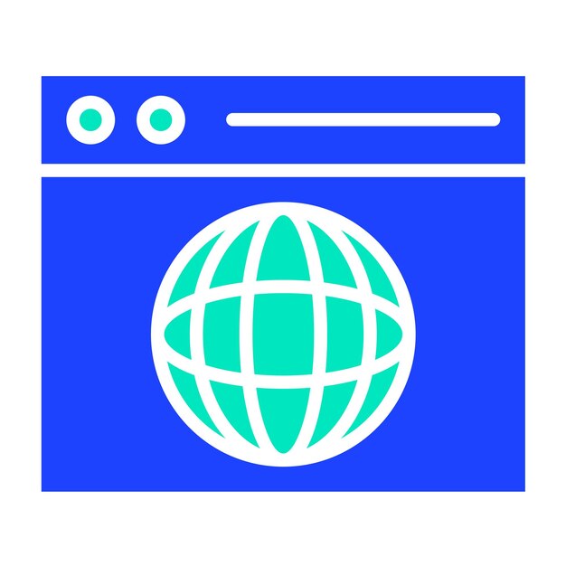 Browser Vector Icon Design Illustration