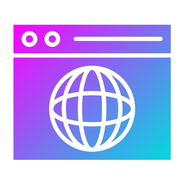 Browser Vector Icon Design Illustration