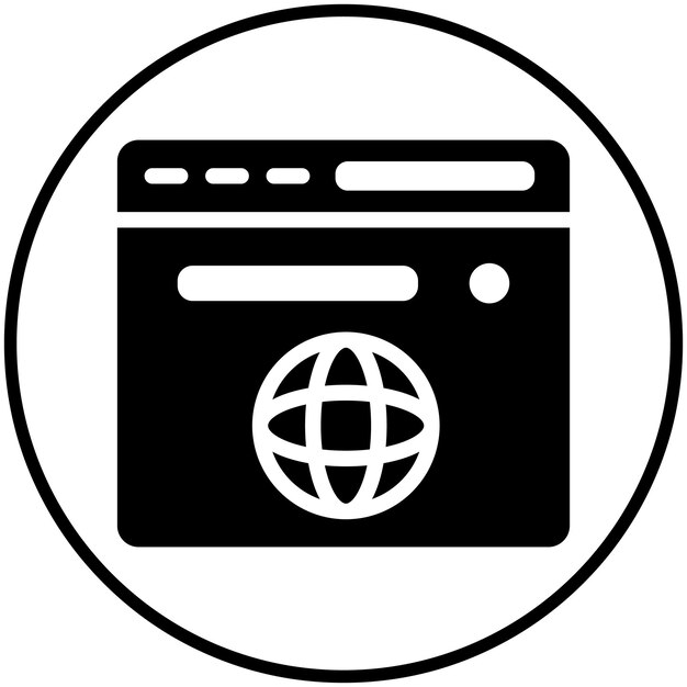 browser vector icon illustration of no code iconset