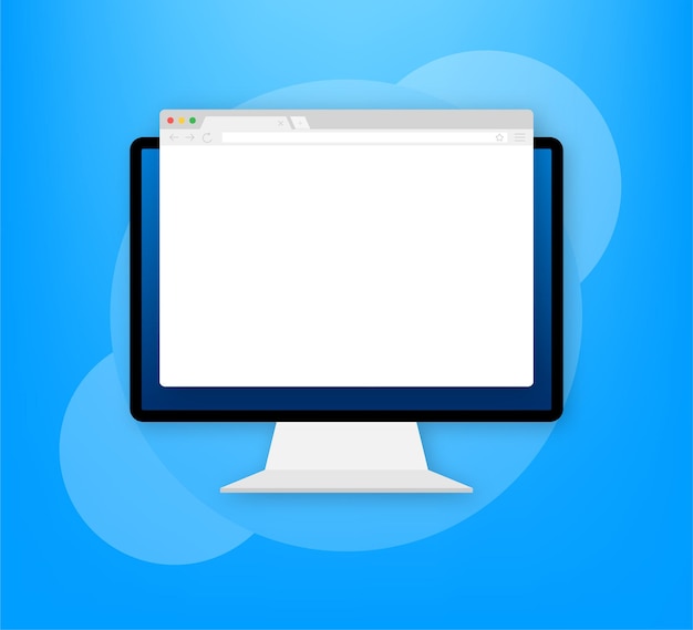 browser window. browser or web browser in flat style