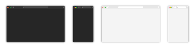 Browser window template