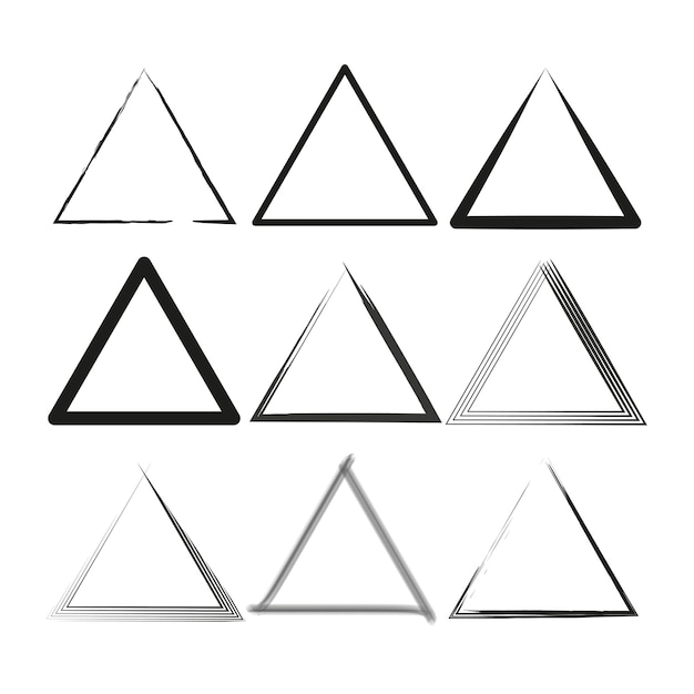 Brush triangles Vector illustration EPS 10