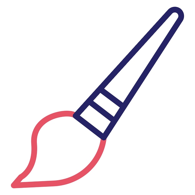 Brush vector icon illustration of Cosmetics iconset