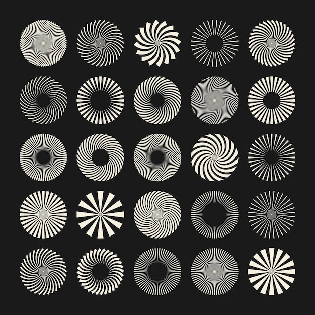 brutalist geometric shapes symbols simple primitive elements and forms bauhaus retro design trendy
