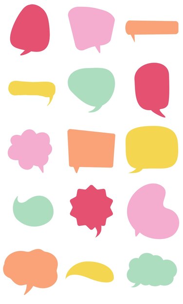 Bubble Chat Elements Set