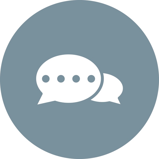 Bubble Chat vector icon illustration of Diplomacy iconset