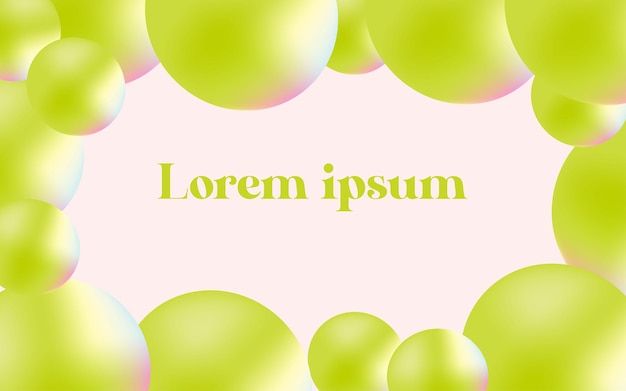bubble green ball abstract abckground wallpaper design