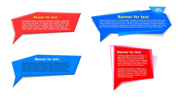 Bubble shape banner for message sale quote text02