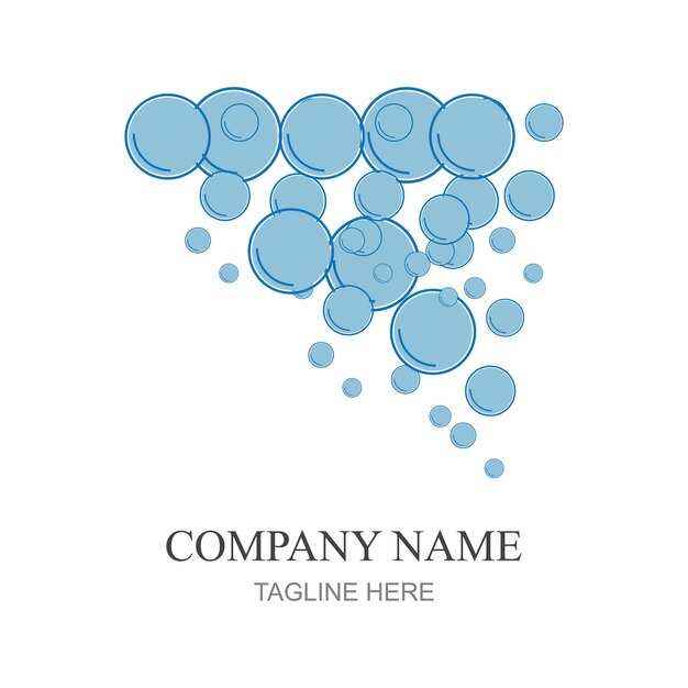 bubbles icon vector element design template web