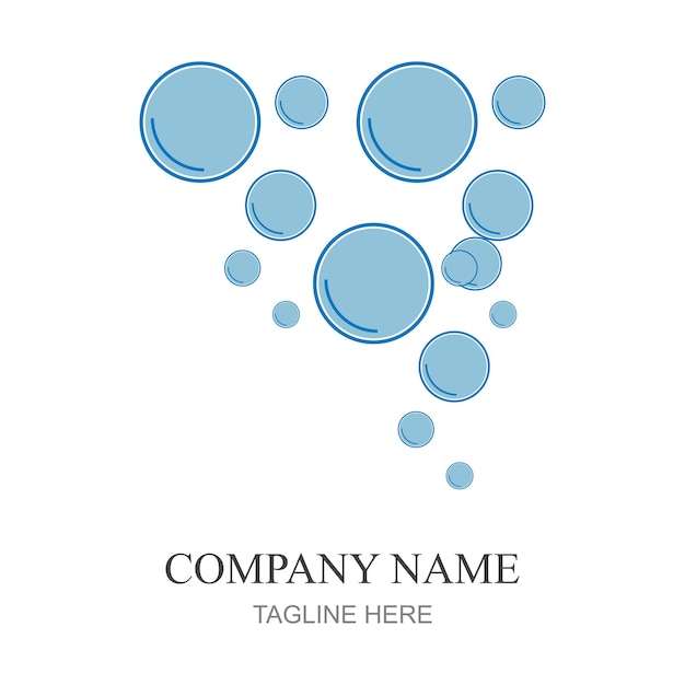 bubbles icon vector element design template web