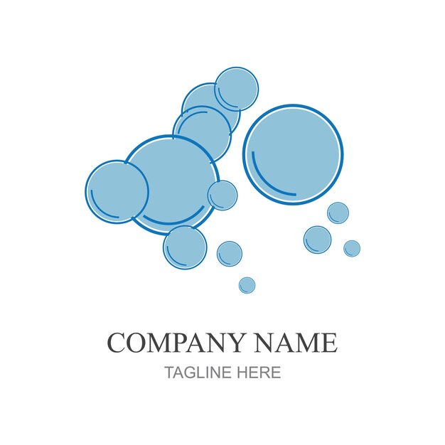bubbles icon vector element design template web