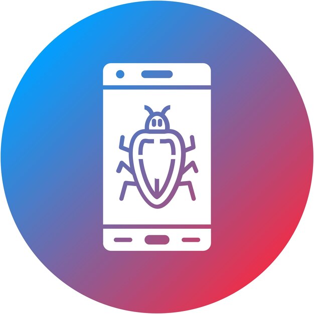 Bug icon vector image Can be used for Mobile App Development