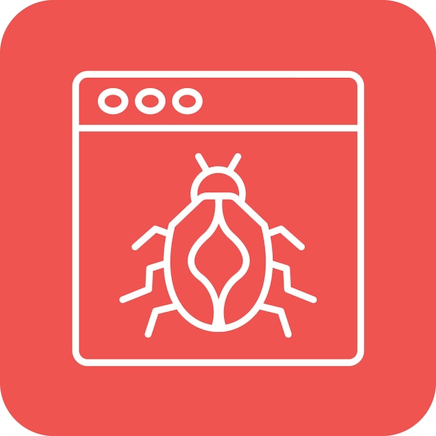 Bug icon vector image Can be used for User Experience