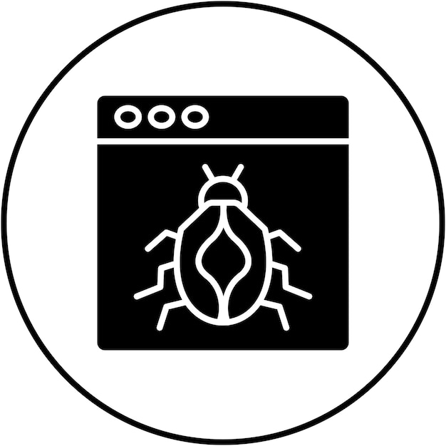 bug icon vector image can be used for user experience