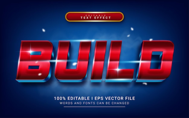 Build 3d style text effect