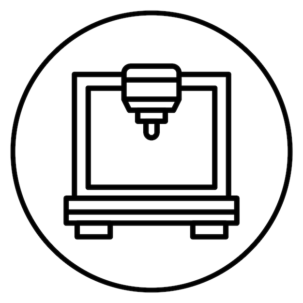 Build Plate icon vector image Can be used for 3d Printing