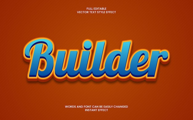 Builder Text Effect