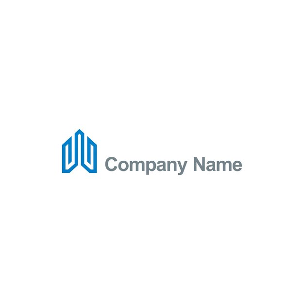Building construction line company logo vector image