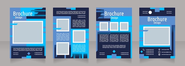 Building positive brand image blank brochure design
