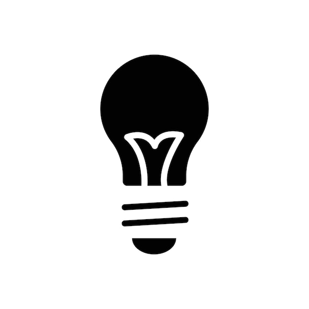 Bulb icon Thin line art collection