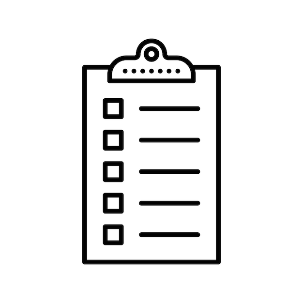 Bulleted List Icon Ideal for Organization and Notes
