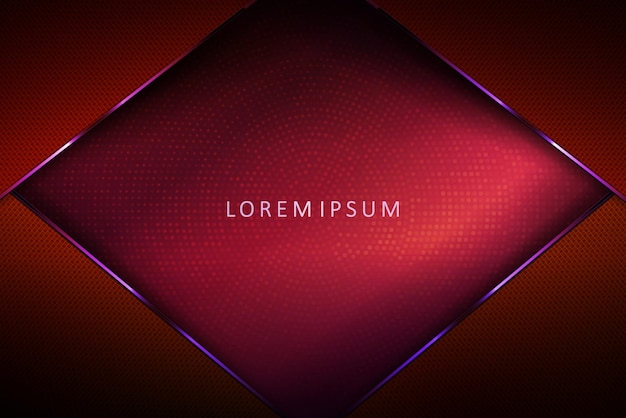 Burgundy dark elegant abstract background texture rhombus frame with shiny border