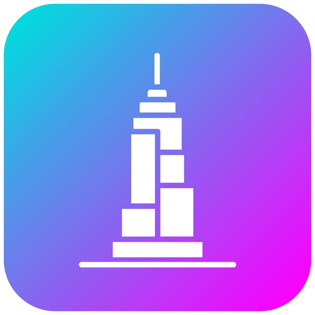Burj Khalifa vector icon Can be used for Dubai iconset