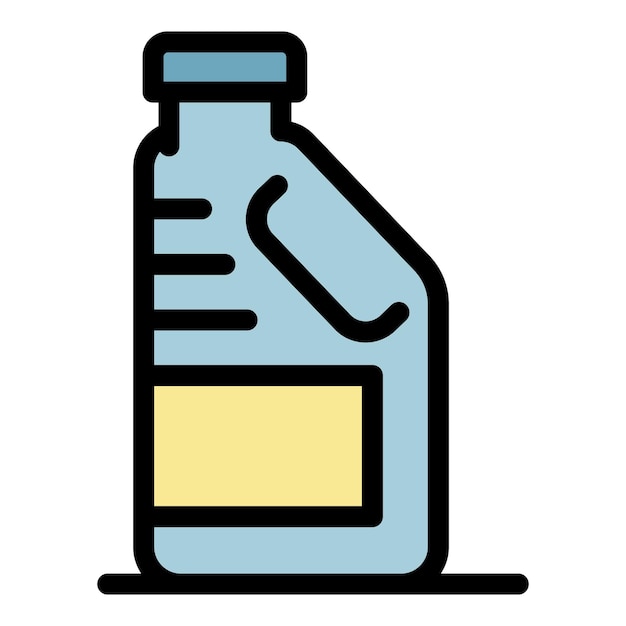 Burner canister icon Outline burner canister vector icon color flat isolated